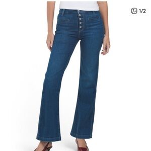 PAIGE Leenah Button Fly Flare Jeans